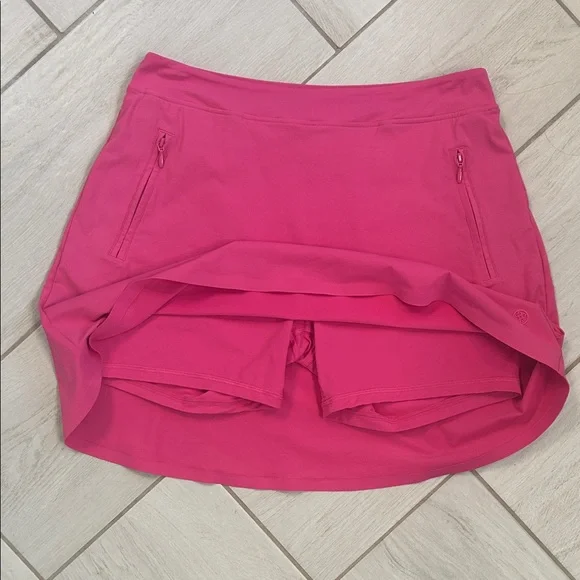 G/FORE Women’s Silky Tech Nylon A-Line Skort SORBET Pink Small - Picture 12 of 13
